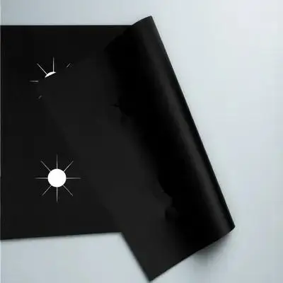 

Набор из 1 комплекта многоразовых термостойких защитных накладок для газовой плиты премиум-класса, включая щетку для чистки варочной панели