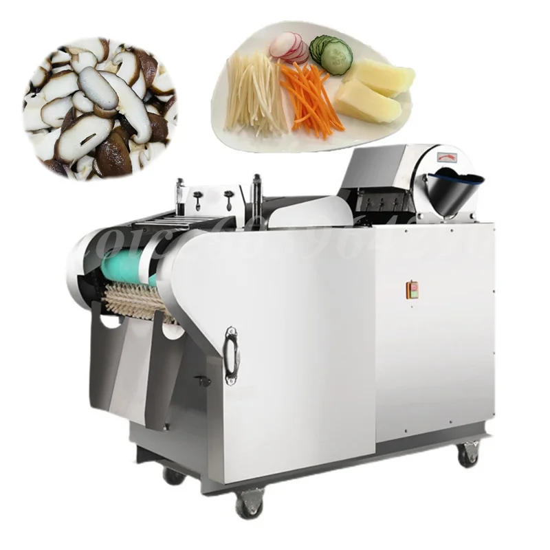 

Commercial Stainless Steel Fruit Slicer Desktop Multi-Function Radish Potato Green Onion Dicer Slicer Strip Cutting Machine