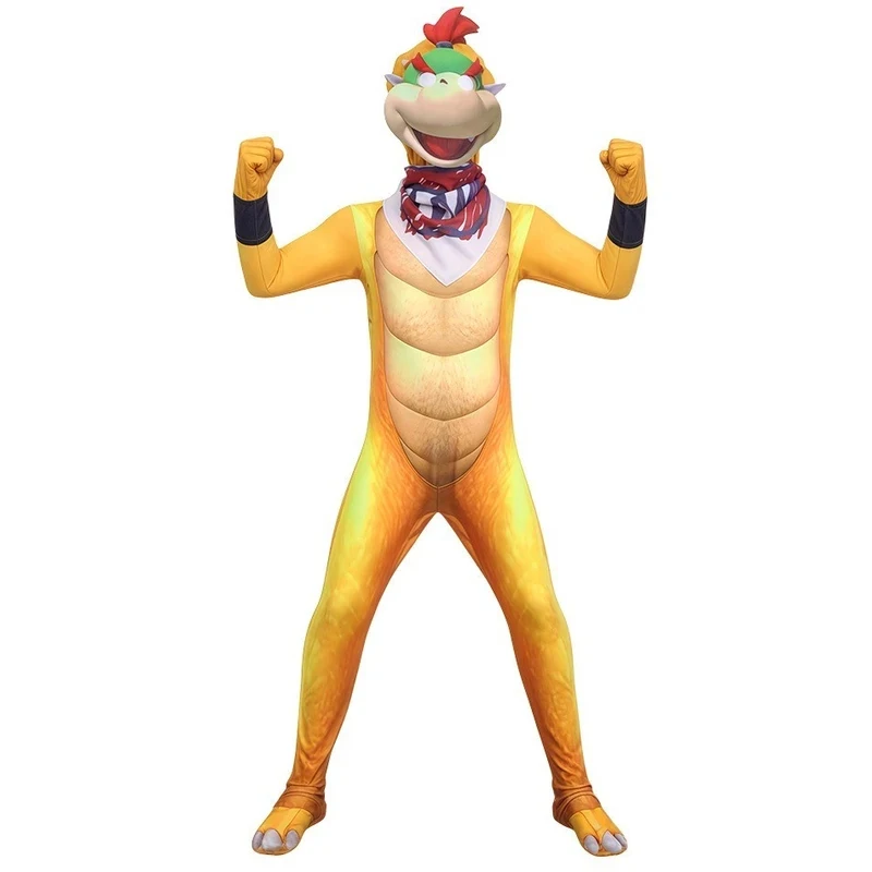

❣2026Bowser Yoshi Donkey Kong Kamek Piranha Plant Dinosaur Jumpsuit Cosplay Costume Adult Kids Halloween Party Suit❣#@