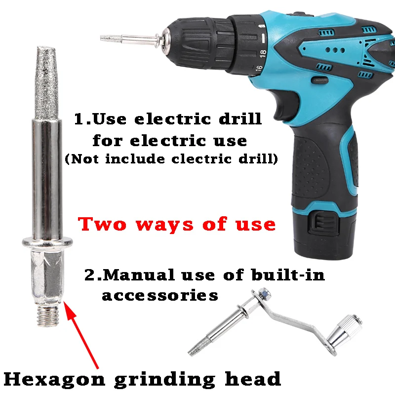 Portable Electric or Manual Chain Saw Sharpener