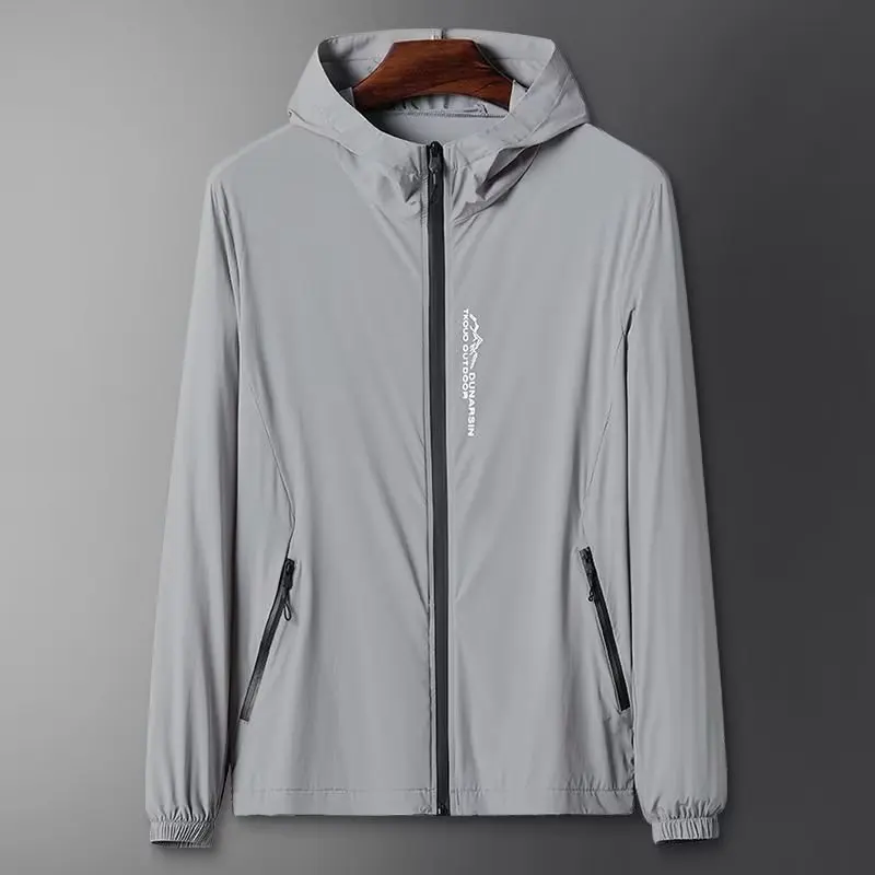 Men's Ice Silk Lightweight Fishing Outdoor UV Protection Clothing New 2026 Wear Resistant Dirt Resistant Cool Feeling Breathable