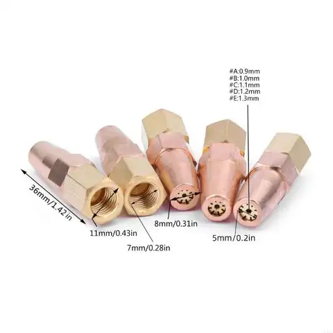 Propangas Flytande gassvetsmunstycke Svetsbrännare Syrgas Kontaktmunstycken Hållare Skärmunstycke H01-6 Verktyg 8 best sales gasbrännarmunstycke - №6