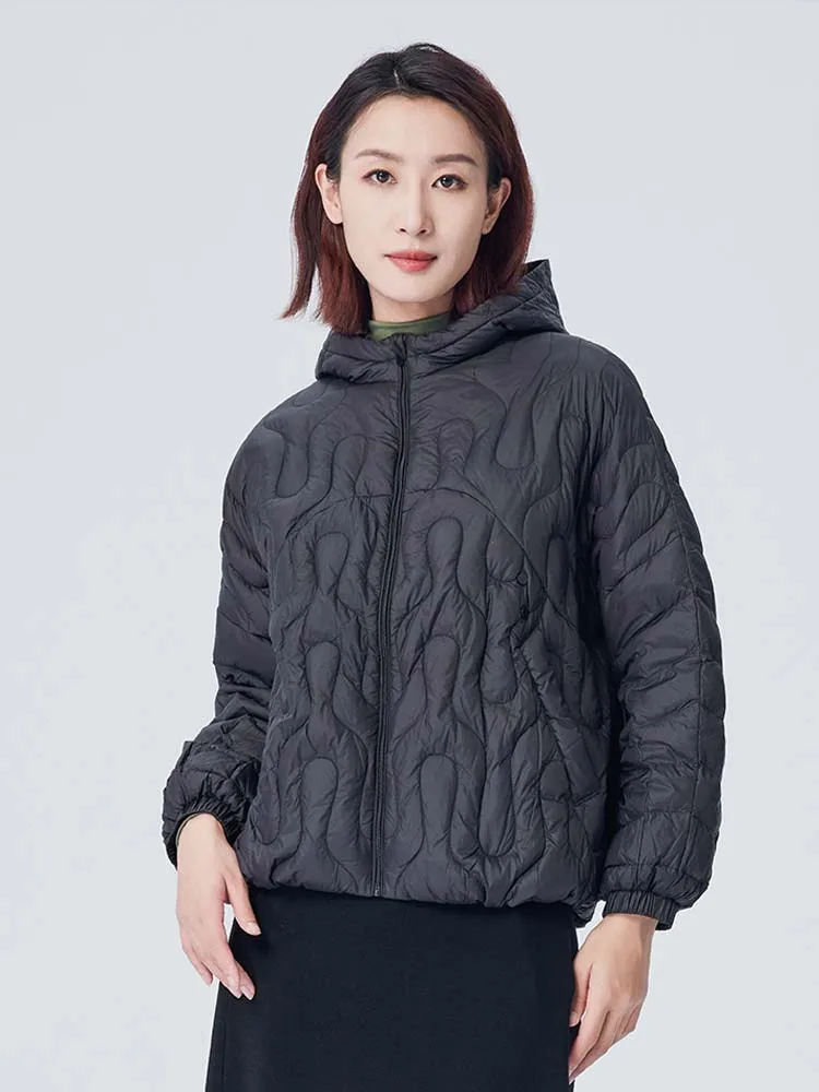 Inkeo-女性用の超軽量カジュアルジャケット,バットスリーブ,フグコート,フード付き,暖かい,ストリートウェア,秋冬,dj051,2024