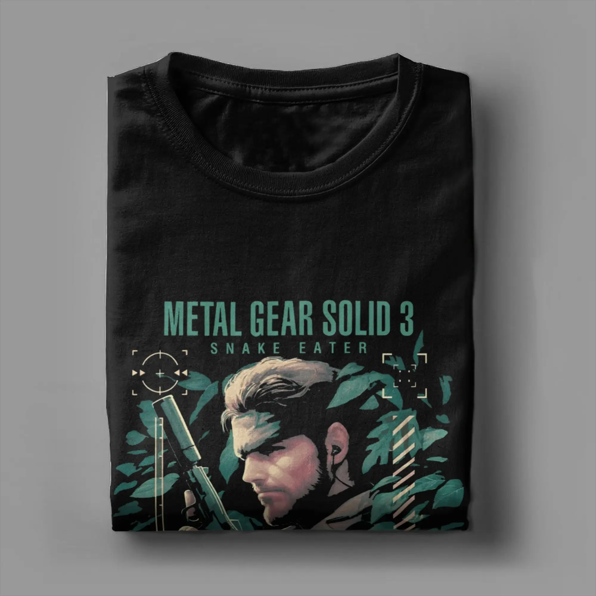 Metal Gear Solid 3 Snake Men Women T Shirts MGS Game Funny Tee Shirt Short Sleeve Crewneck T-Shirts Cotton Graphic Printed Tops - view 3