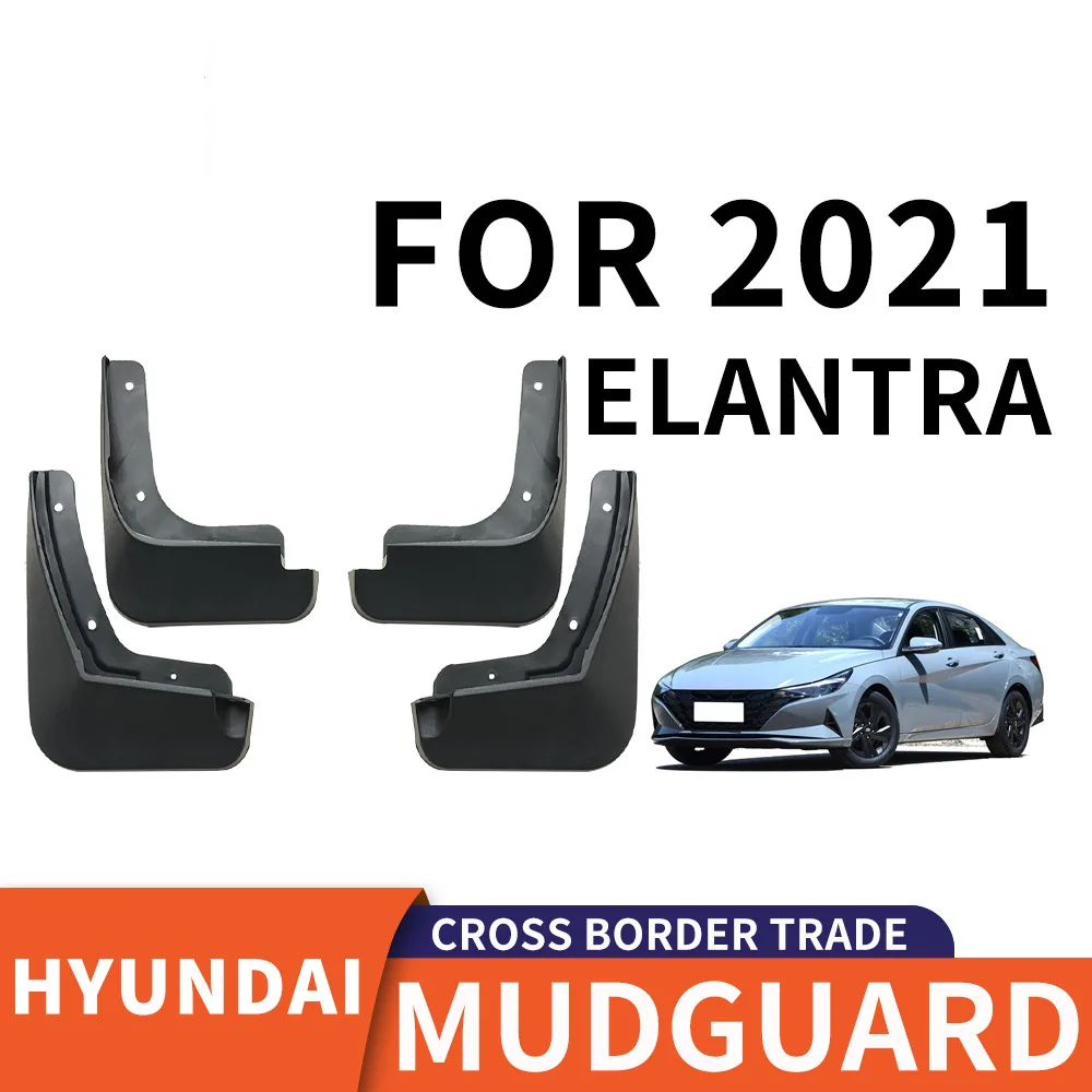 

For 2021 Hyundai Elantra Car tire mudguard,Mudflaps Front Rear Flares Splash Guards Cover Car Accessoie