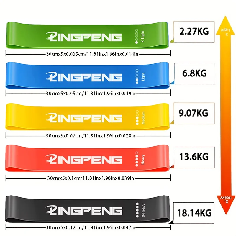 Resistance Loop Exercise Band fitness bands for Home Stretching Strength Training Physical Therapy Elastic Workout deep squat