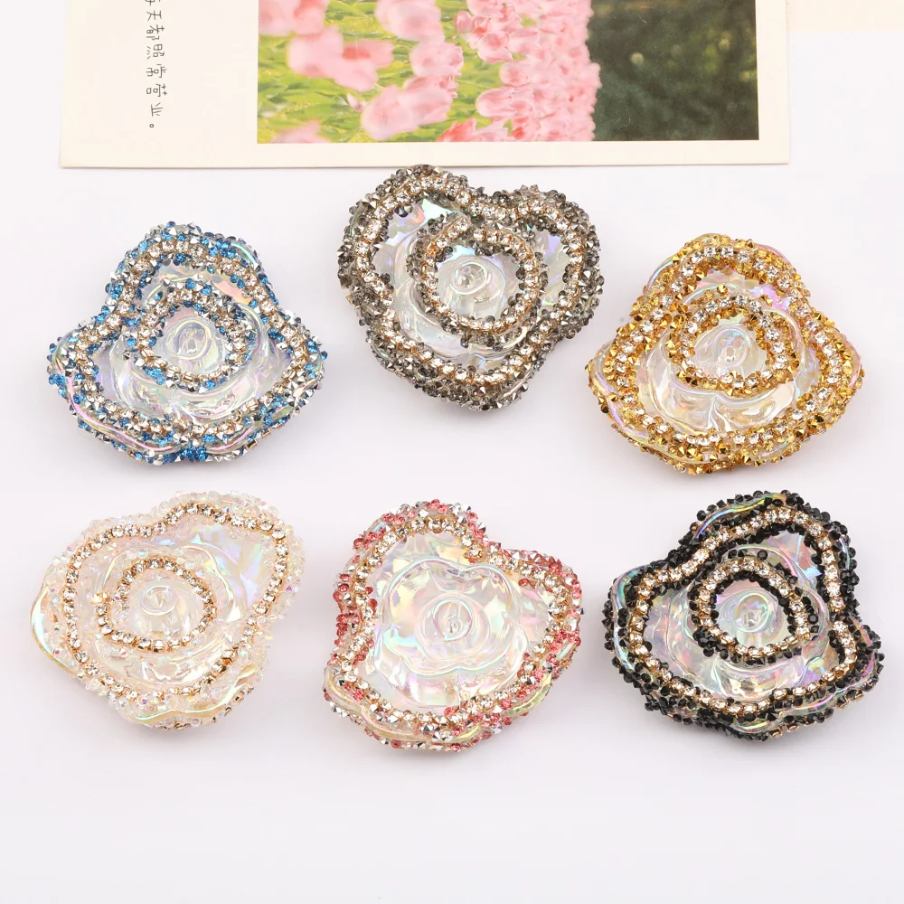 

Cordial Design 20Pcs 45*49MM Acrylic Bead/Jewelry Accessories/Rhinestone Effect/Flowers Shape/DIY Fancy Beads/Hand Made #16414