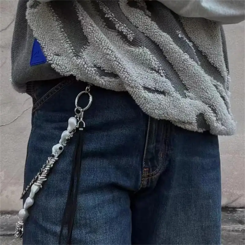 72XE Stylish Alloy Waist Chain Unique Waistband Waist Accessory Suitable for Men Seeking a Distinctive Fashion Statement