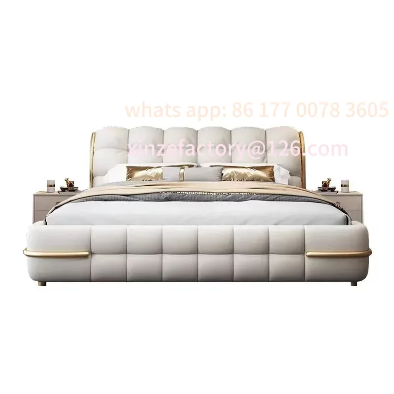 

Customizable california king bed frame queen bed with mattress included modern180X200CM luxury king size with shipping marriage