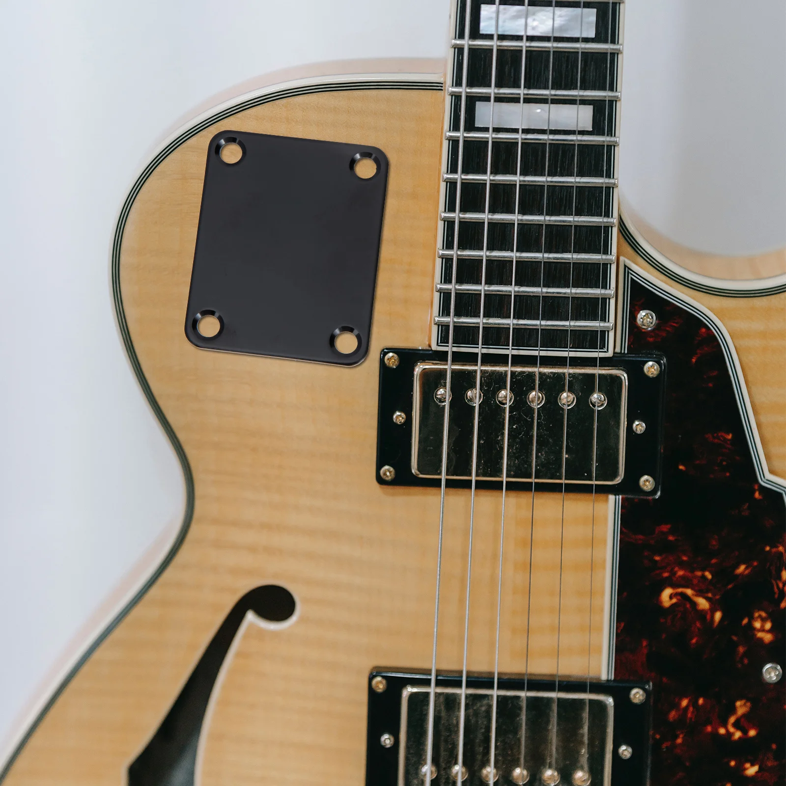 

4Sets Guitar Neck Plates Reinforcement Upgrade with Screws for Electric Guitar Or Bass Replacement Part Sturdy Metal Neck Joint