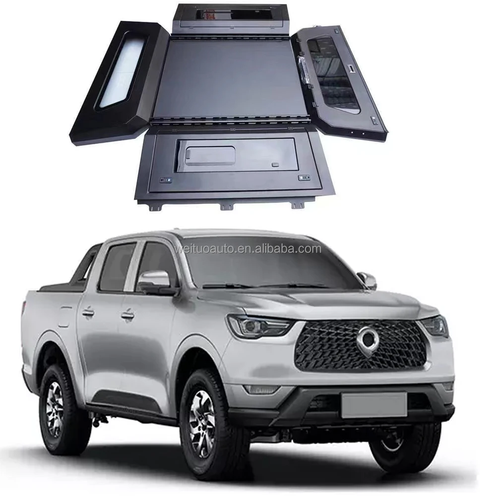 

Steel Hardtop Sliding Windows Pickup Truck Canopy for Great Wall Poer