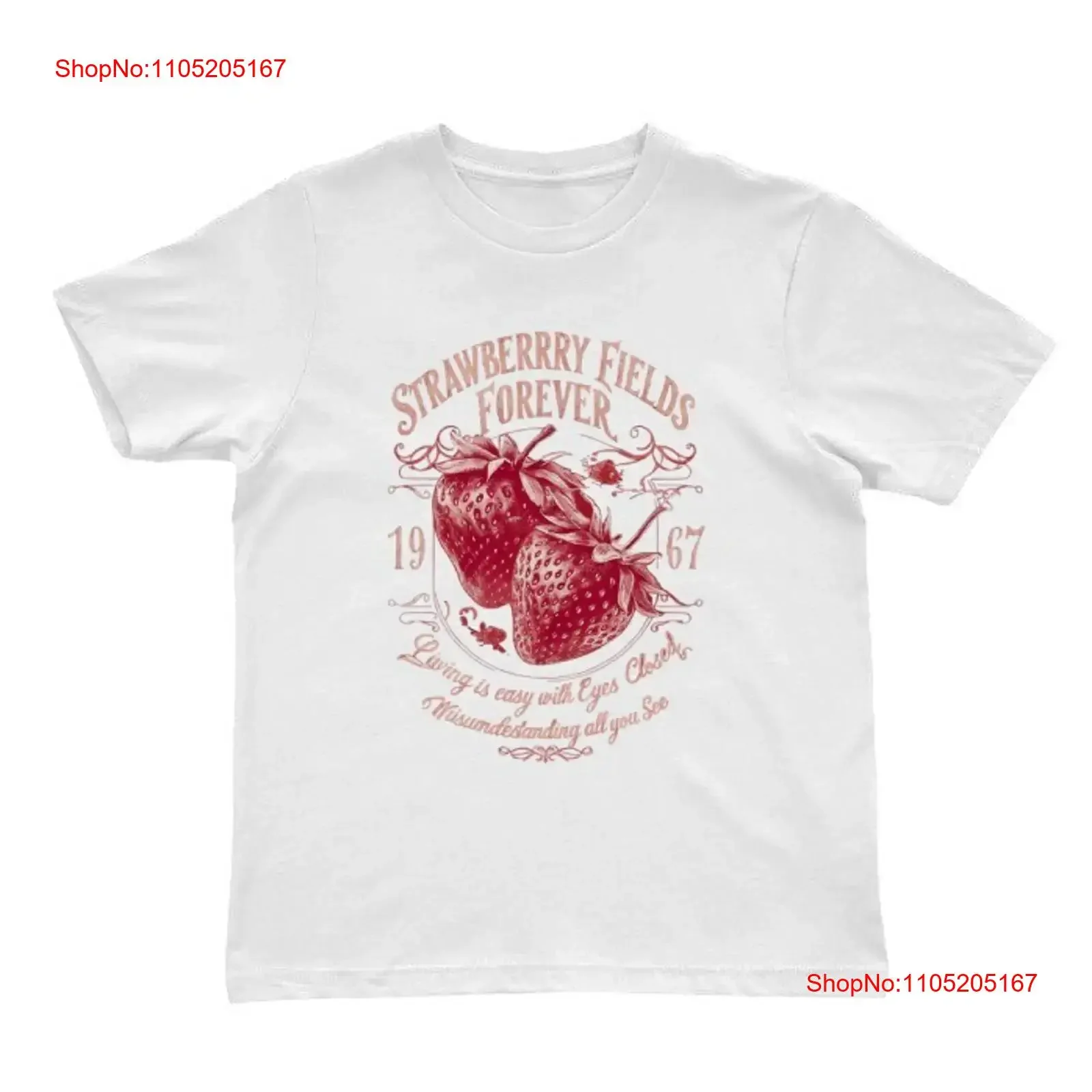 Strawberry Fields Forever T Shirt Lemon Citrus Summer Time vintage Washed streetwear Soft fashion Casual Unisex