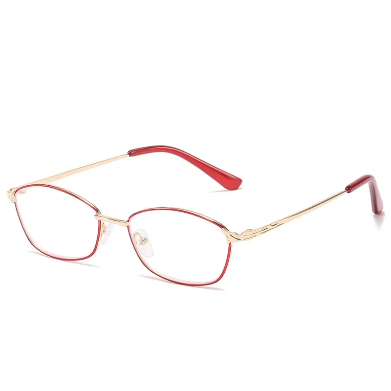 Women Blue Light Proof Reading Glasses Prescription +100 to +400 Upscale Anti-radiation Hyperopia Presbyopic Spectacles R510