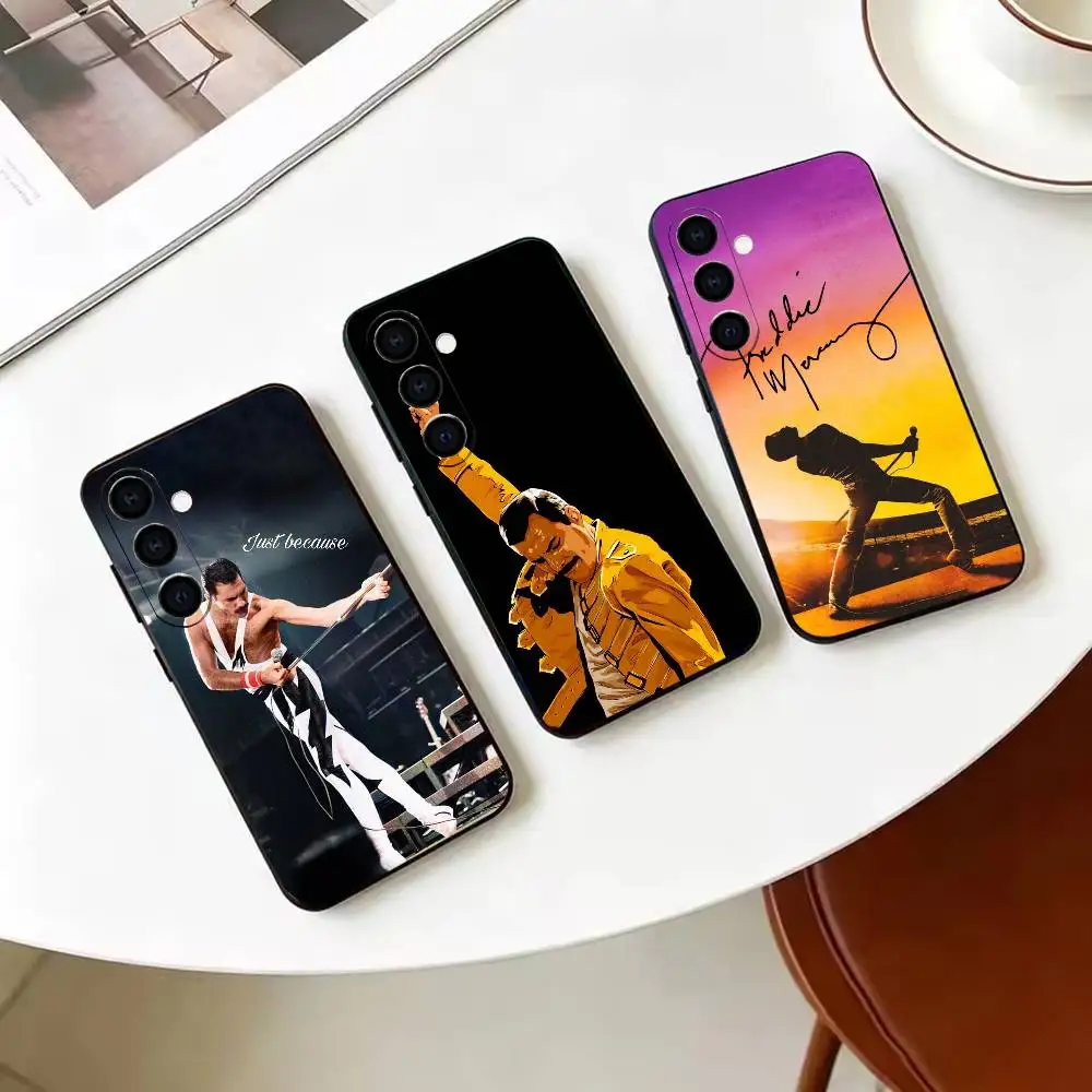 Freddie M-Mercury  Phone Case For Samsung Galaxy A73,A72,A71,A70,A53,A52,A51,Others Soft Black Cover