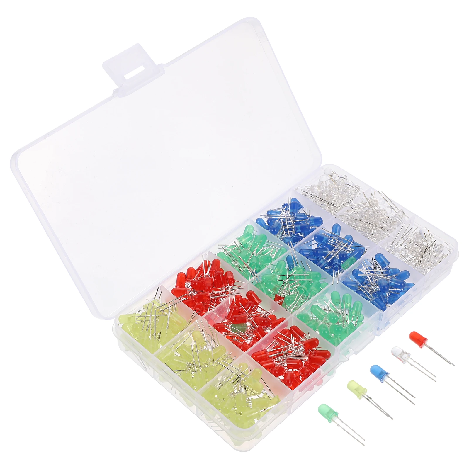 

500 Pcs LED Lamp Beads Light Emitting Diodes Acrylic Plastic Shoes Creative Practical DIY Projects Easy Install Remove