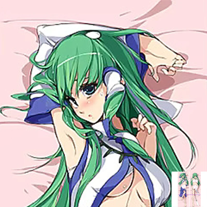 

Anime Dakimakura Pillow Case Kochiya Sanae Sexy and Busty Beautiful Girl Double-Sided Halloween Decoration