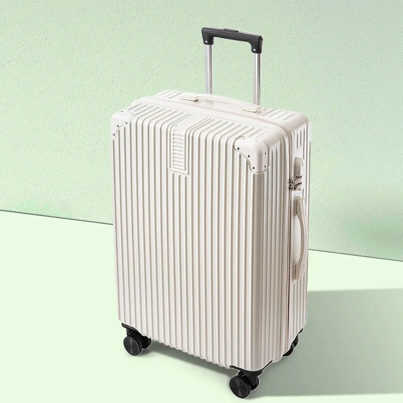 (34) New style suitcase aluminum frame 20 inch retro trolley case universal wheel suitcase