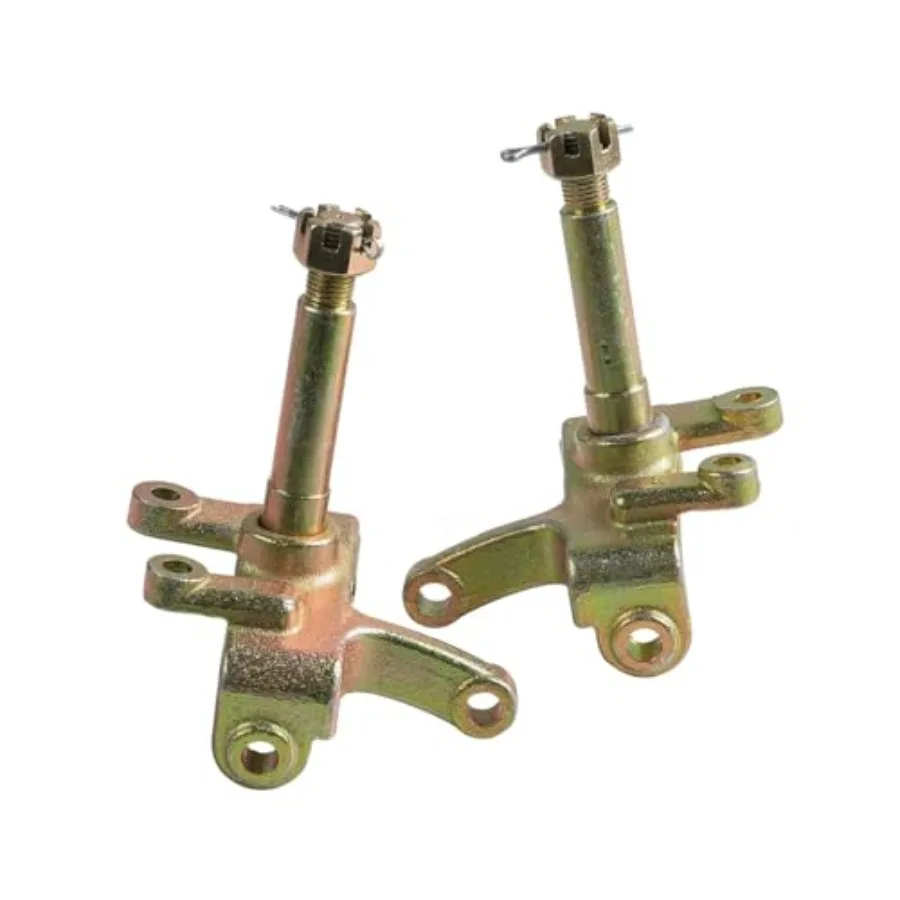 Eje de dirección del cubo de la rueda delantera de 3 pernos, pie de nudillo, freno hidráulico, almohadillas de doble pinza, Rotor para piezas de bricolaje, Go Kart Drift Trike