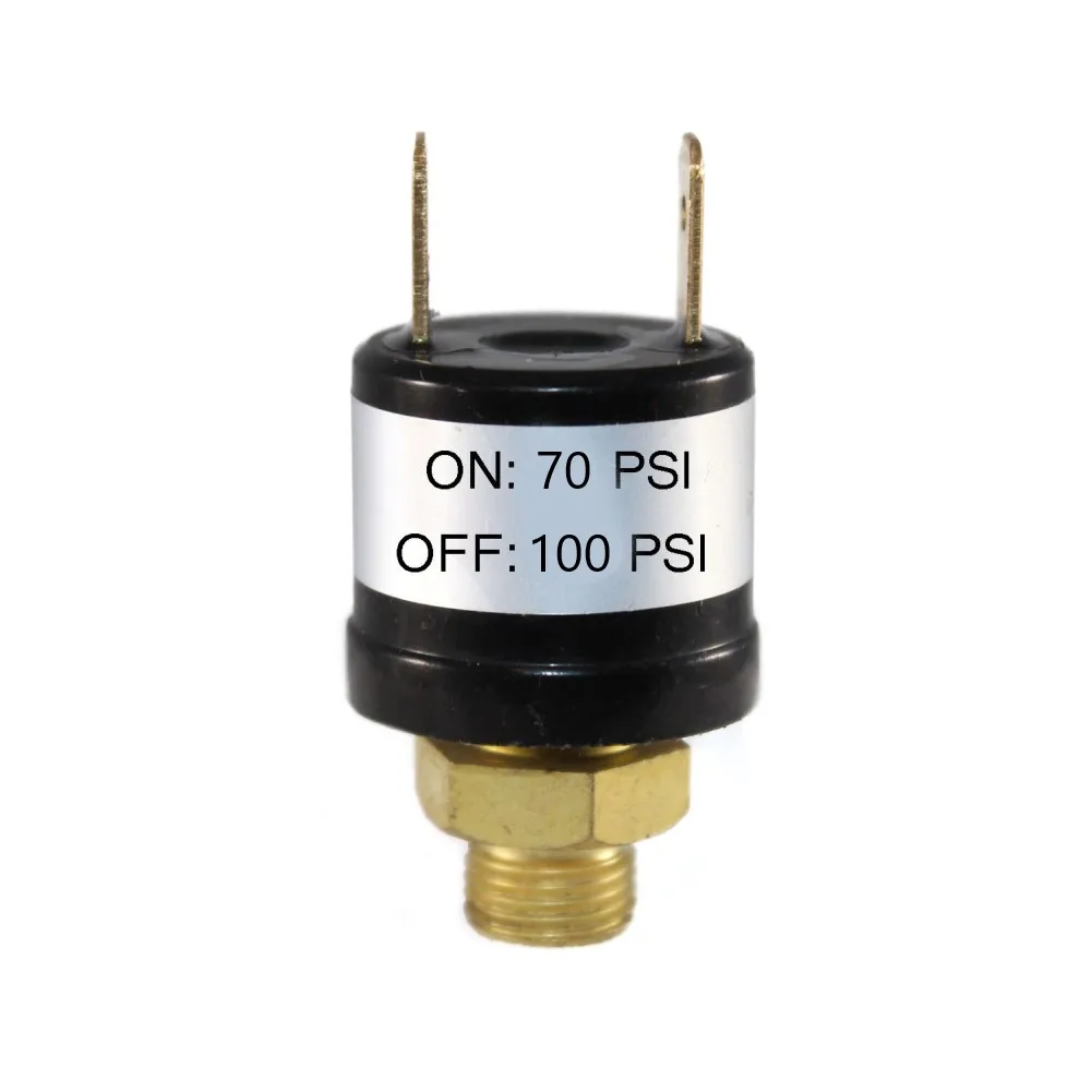 Pressure Control Switch Valve for 12V and 24V Air Compressors 1pc with 1/8 inch NPT for Optimal Pressure Regulation