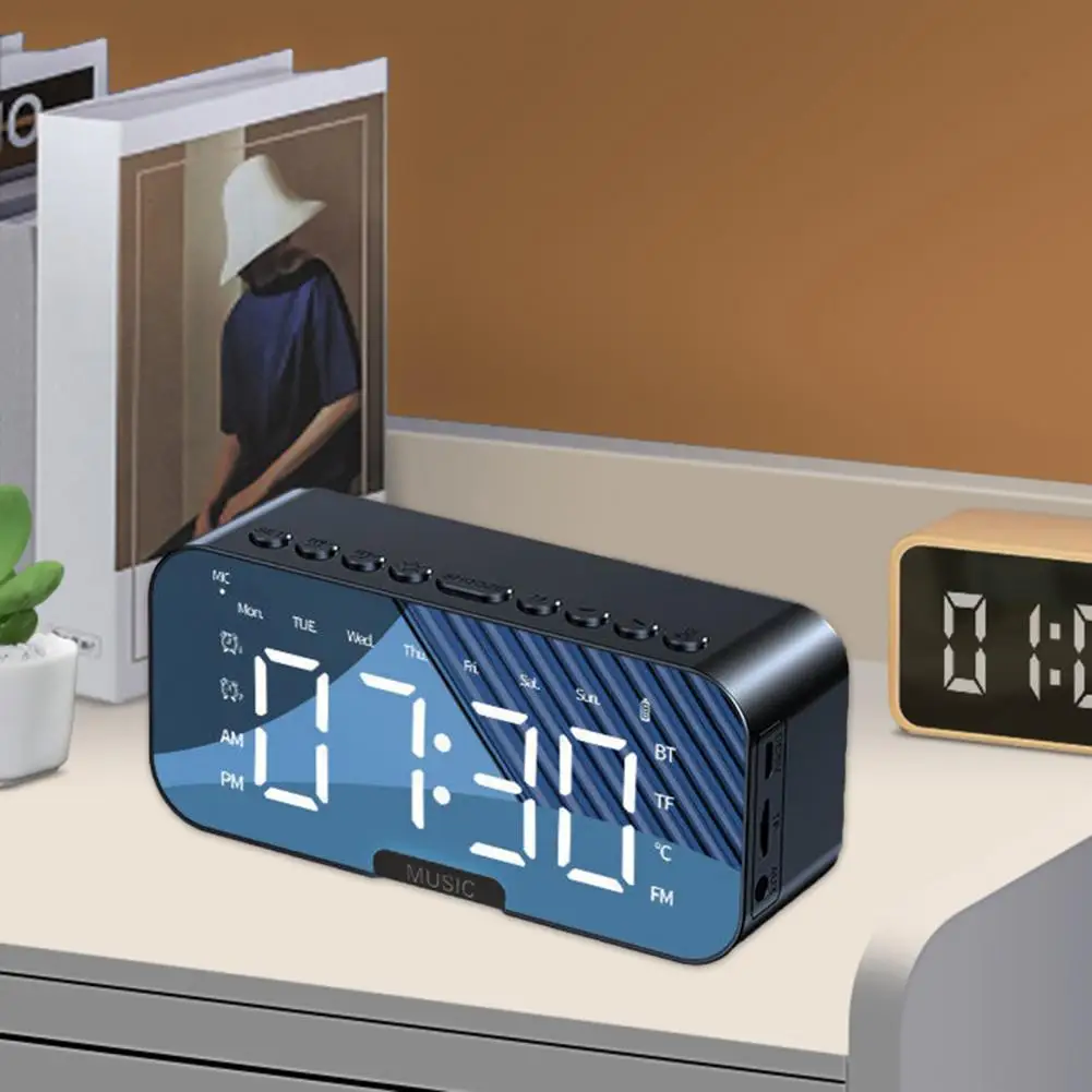 Высококачественная Беспроводная колонка с трехмерным звуком и мощным басовым светодиодным дисплеем, двойная сигнализация для домашнего использования, колонка с высокими басами