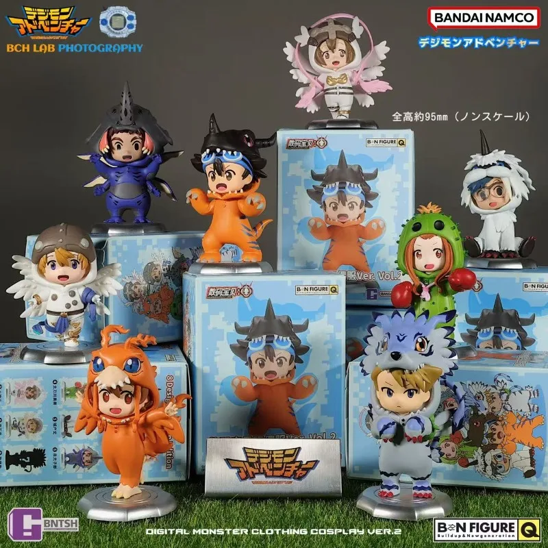 Bandai-figura de acción de Digimon Adventure genuina en estante, bonitos juguetes coleccionables, adorno de escritorio, modelo de figuras de acción, juguete para niños