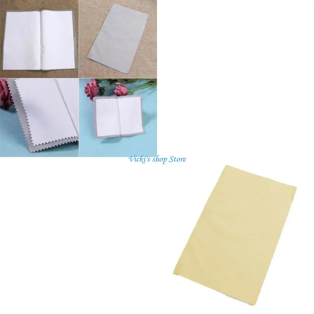 

Салфетка для чистки серебра для владельцев ювелирных изделий, двухсторонние салфетки для полировки часов