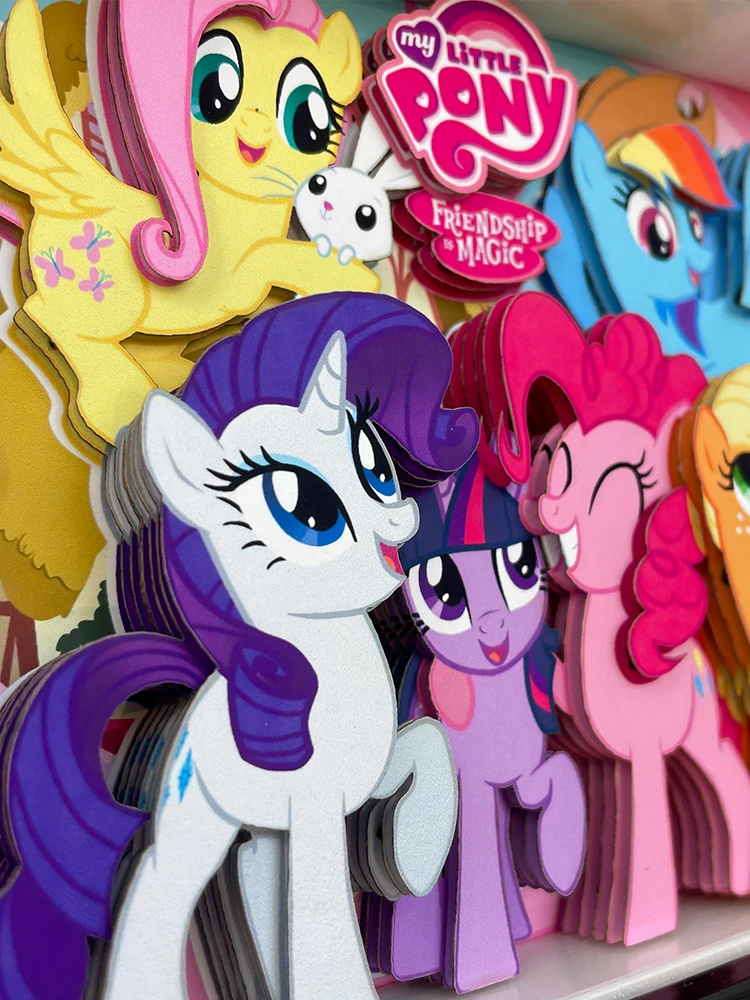 My Pony 3D Pop-up Foto Twilight Sparkle Familie Decoratieve Kunst Ambacht Creatief Cadeau voor Meisjes Bureau Display LEUKE Fotolijst