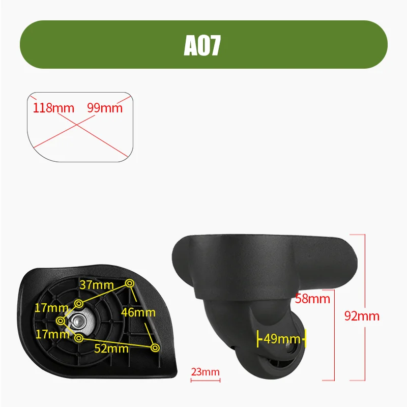 Spare Parts for DELSEY Suitcase A07 Universal Wheels Repair Luggage Accessories Mute Smooth Durable