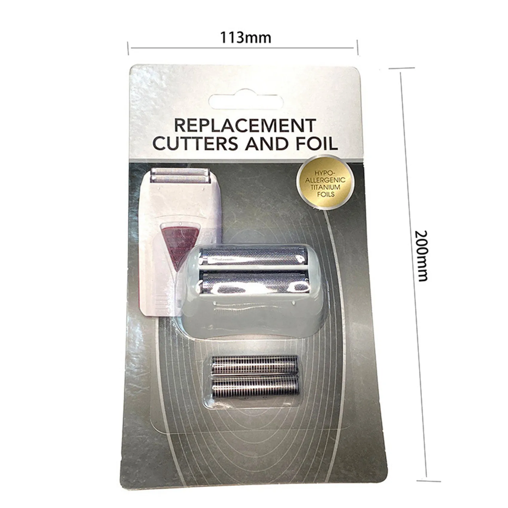 Profissional substituição Foil Shaver Blade Set, compatível com 17160, 17170, 17205, 17260, ouro