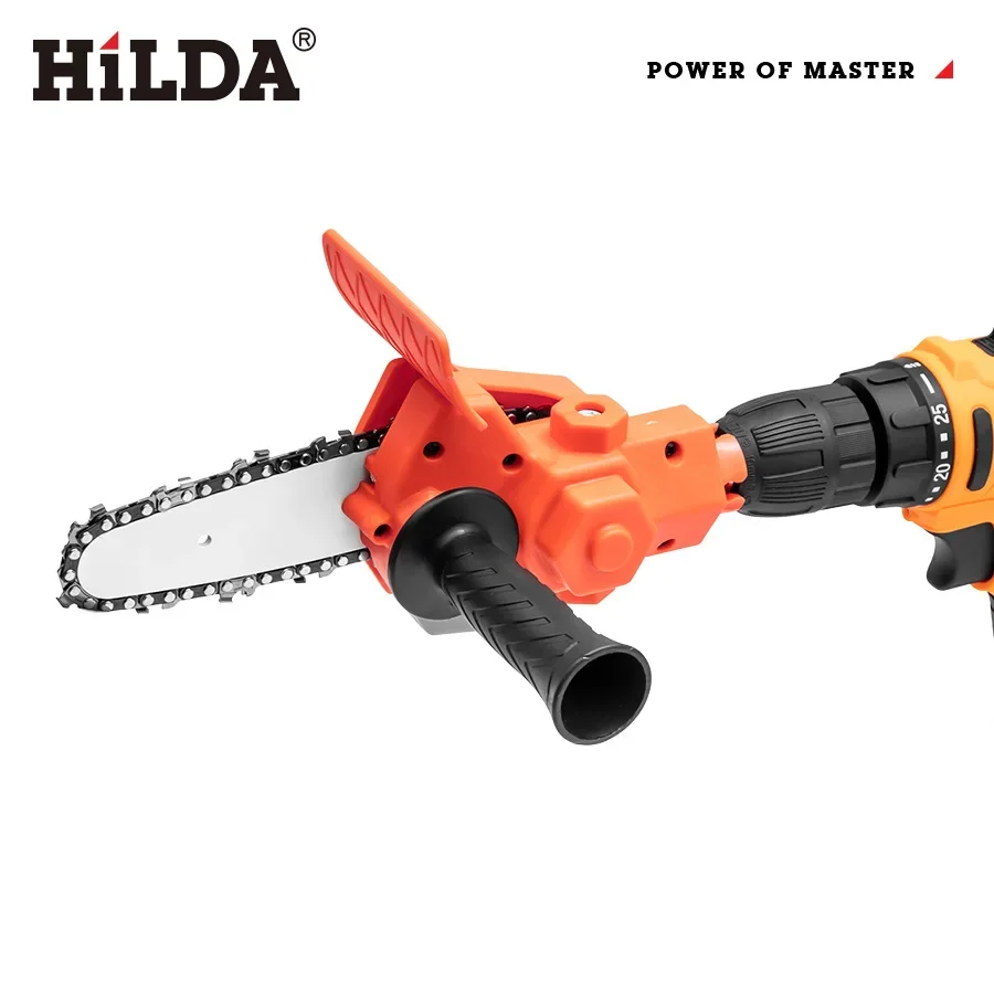 HILDA/Hilda Electric Chainsaw Simple, Drill Transfer Woodsaw, Gardening, Pruning Portable Chainsaw Motosierra Eléctrica 전기체인톱