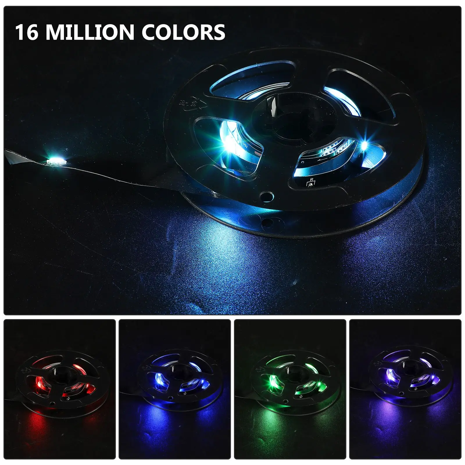 LED Strip Light RGB USB Remote Control Flexible Lighting for Bedroom Room Decor Neon Background Set LED Lights Trimable Self