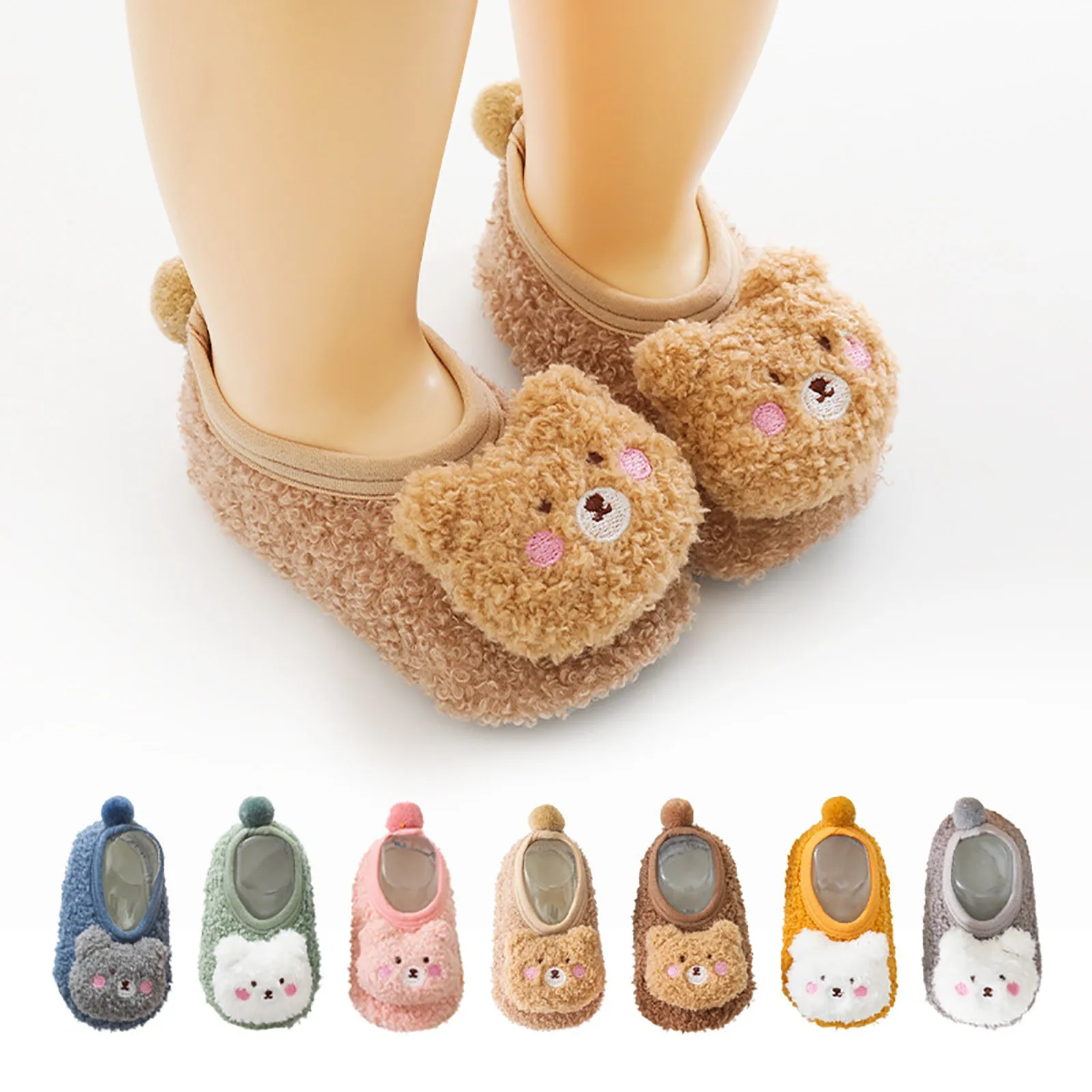 

Baby Warm Winter Cartoon Boots Toddler Soft Sole Anti-Slip Infant Prewalker Newborn Crib Sock Shoes First Walkers Floor Sneaker