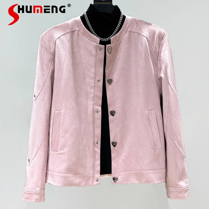 

Men's 2025 Autumn New Fashion Short Style Faux Leather Jackets High-end Stylish Padded Shoulder Chic Coats Trendy Leather Jacket