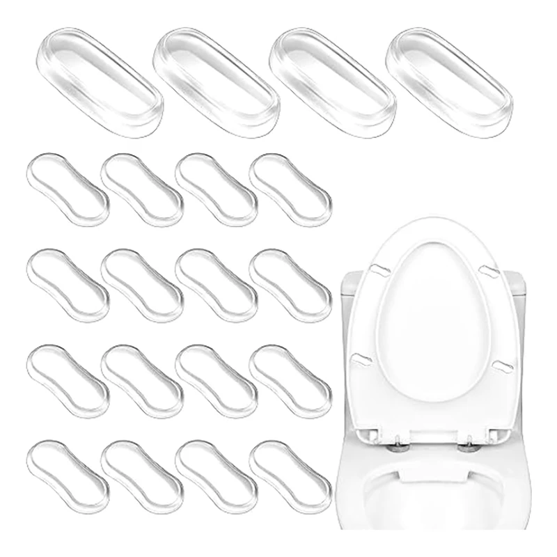 【F】Durable Silicone Toilet Seat Bumper Shockproof Toilet Sea