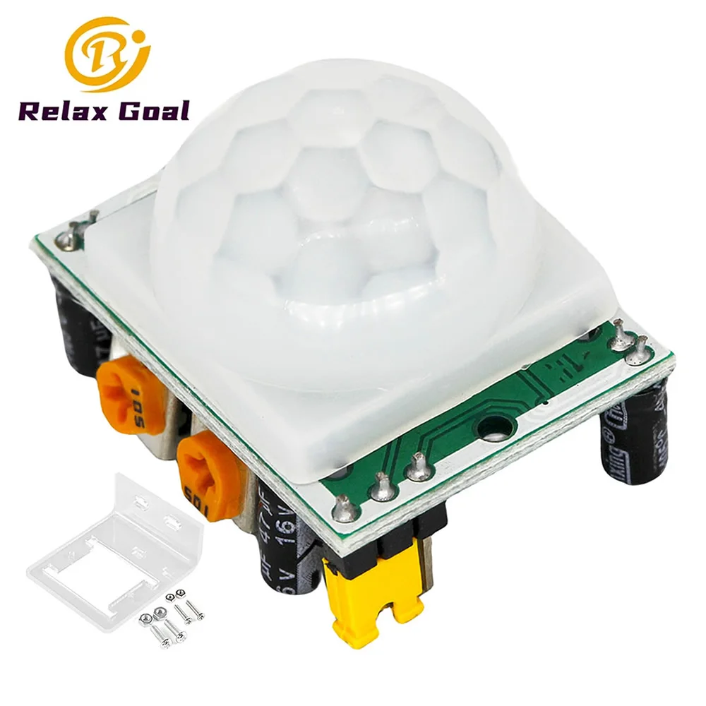 HC-SR501 Adjust IR Pyroelectric Infrared PIR Human Infrared Motion Detector Sensor Module for Arduino for Raspberry Pi + Case