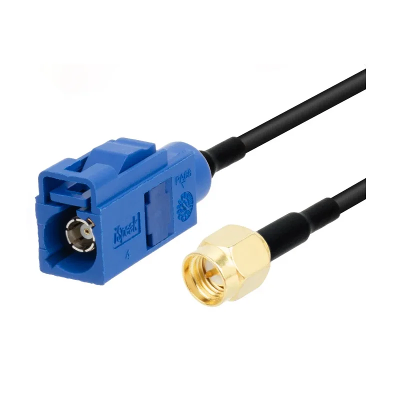 SMA Male to Fakra C Male RG174 G*/PS Pigtail Coax Cable