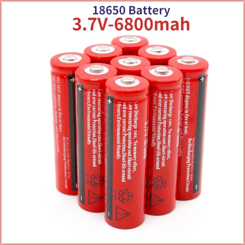 

2024 New 18650 Lithium Battery 3.7V 6800mAh 18650 Rechargeable Battery for Power Bank, Razors, etc 18650 recharable battery