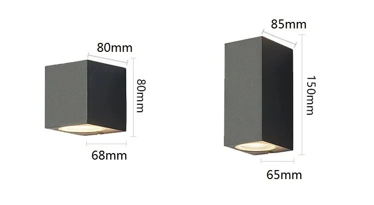 LED Wall Light Outdoor Waterproof IP65 Porch Garden Wall Lamp & Indoor Bedroom Bedside Decoration Lighting Lamp Aluminum