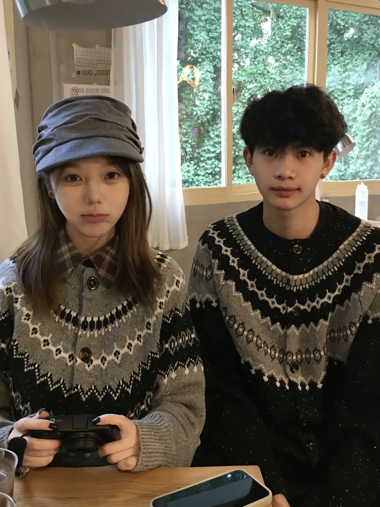 

American Retro Fair Isle Star Night Button Knitted Cardigan Men's Autumn Winter Warm Comfortable Versatile Aosphere Couple