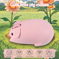 Cute little Pig 2.4G Bluetooth Dual-Mode Mouse With Long-Lasting Battery Life And Portable Mini Office Gaming Mice For Laptops