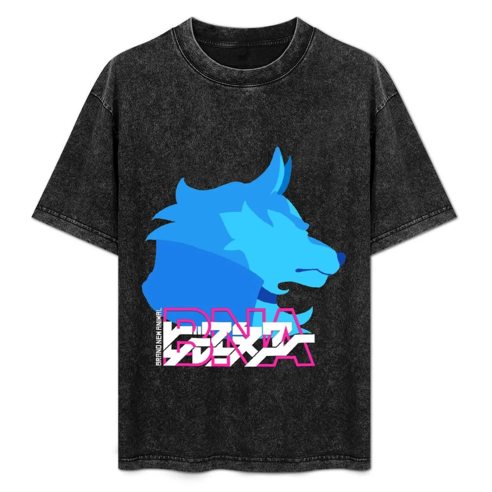 Brand New Animal Shirou Ogami Flat Icon T-Shirt Fashion Graphic Tee for Men
