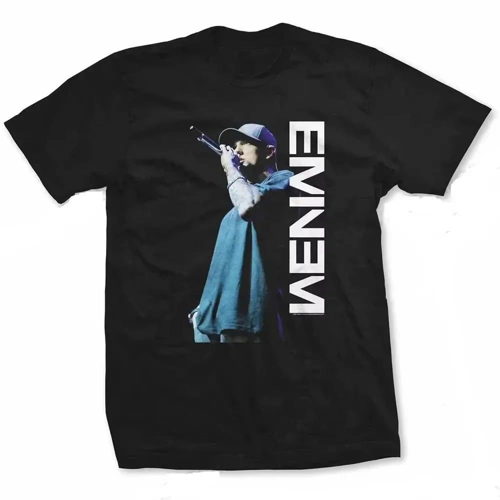 

Famous Rapper Eminem Printed Men Fashion T-shirts Hip Hop Styles Women Rock Camisetas Oversized Casual Loose O-neck Tops