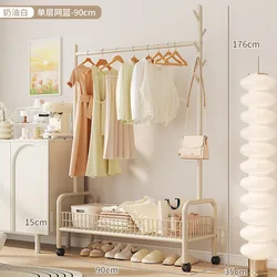 Multi-function Metal cloth hangers Steel Cloth Rack Bedroom Coat Rack Double Rack Multi-layer clothing storage rack cloth hook