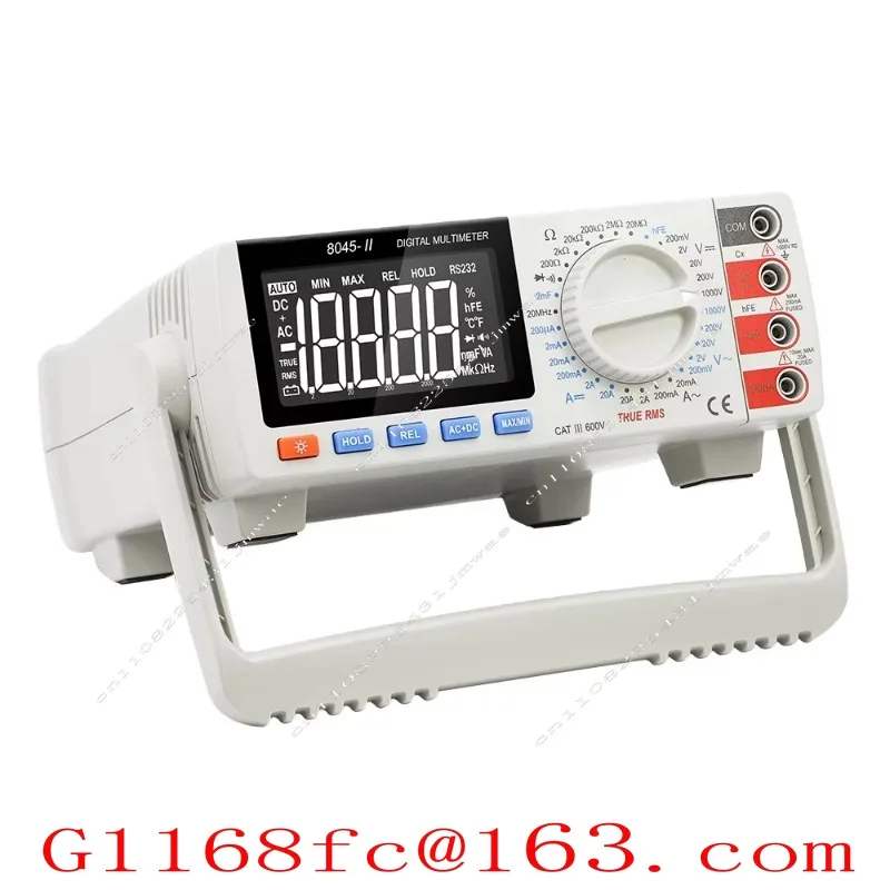 VC8045-II High Precision White Desktop 4 1/2 Digital Multimeter Test Equipment True RMS DC AC 1000V 20A Meter