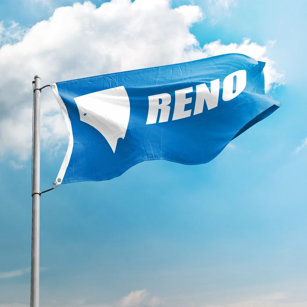 Nevada Reno Flag 3*5FT 90*150CM USA States City Flags  America Custom Outdoor Home Decoration Banners Polyester UV Resistance