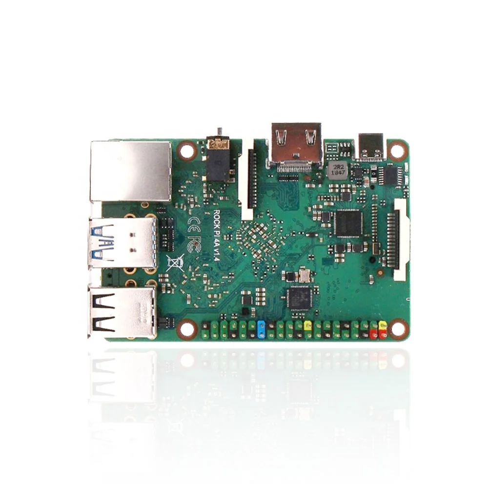 ROCK PI 4A V1.4 Rockchip RK3399 Cortex Six Core SBC/Single Board Computer Compatible With Official Raspberry Pi Display