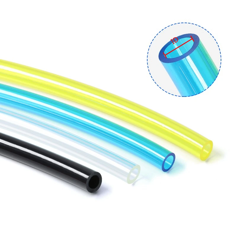 Fuel Hose ID X OD 2x3.5/2x4/2.5x5/3x5/3x6/4x6/5x8/6x8/7x10mm TPU Gas Pipe for Motorcycles Tricycles Lawn Mower Oil Tubing 1~20m