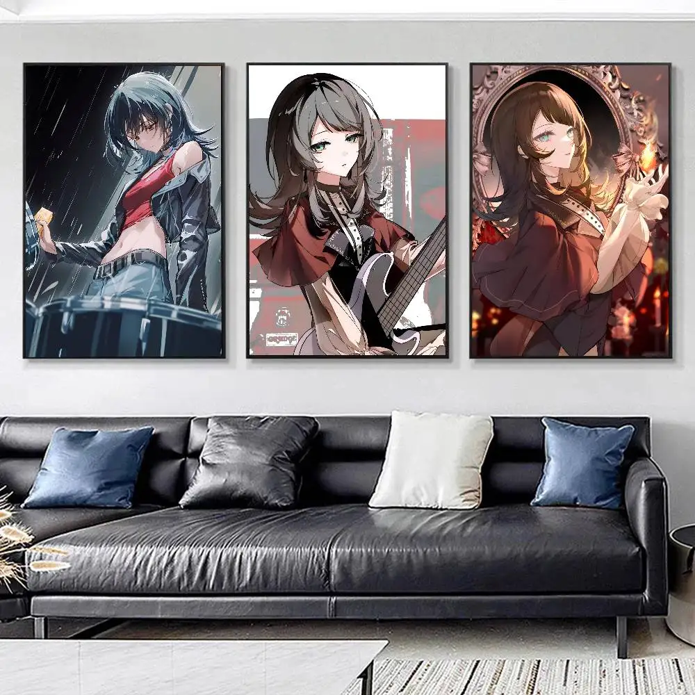 Anime Cute Girl B-BanG Dream Umiri Yahata Posters HD Print Vintage Wall Art Decor for Home Study Room