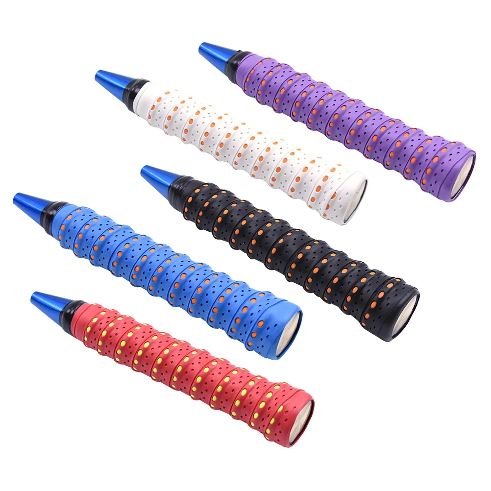 

5 Rolls Non-slip Belt Handlebar Grip Foam Tape Anti-slip Winding Fishing Rod Wrap Racket Sweat Absorbing Two-color