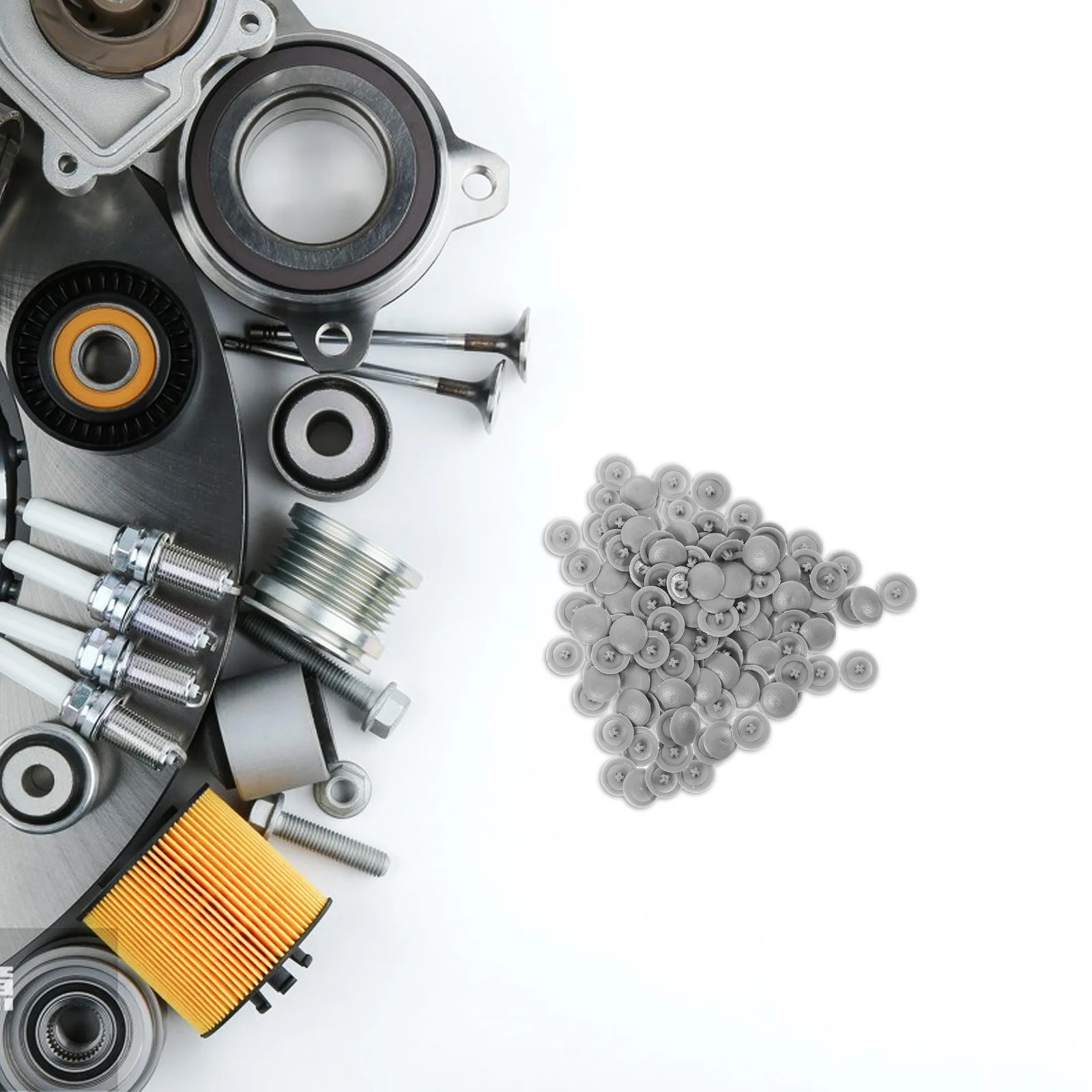 500 قطعة قبعات المسمار الزخرفية البلاستيك ذاتية اللصق الوجه القمم لخزانة أثاث رمادي يغطي الوجه العلوي قبعات المسمار